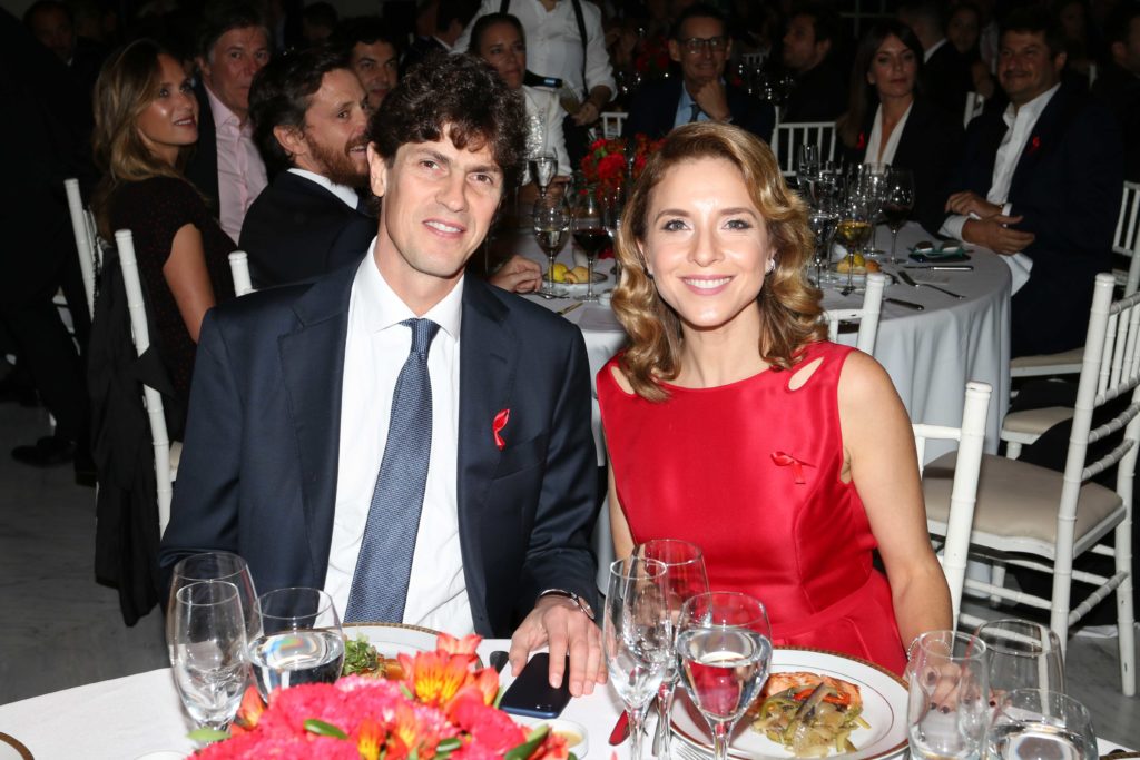 Martín Lousteau y Carla Peterson en la Cena Anual de Fundación Huésped