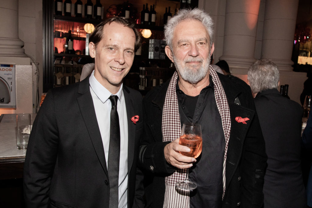 Matías Martin y Lalo Mir en la cena anual de Fundación Huésped celebrando sus 30 años